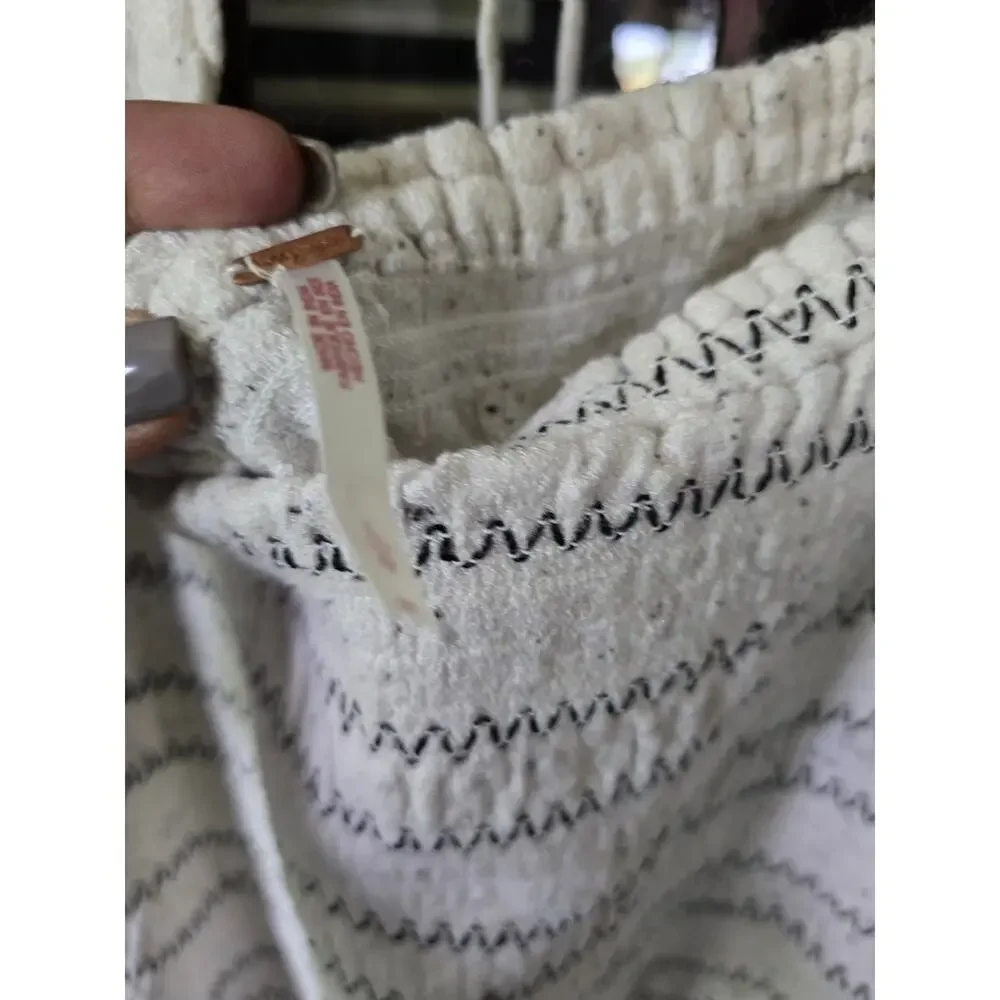 New Free People Smocked Bodice Balloon Sleeve Top - Large